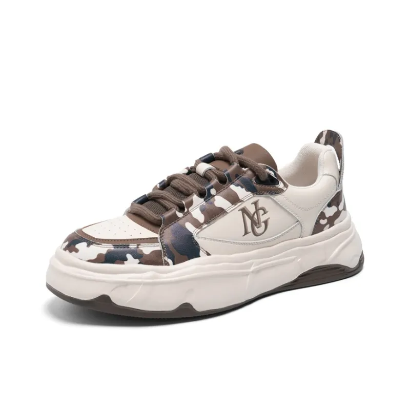 NAVIGARE Italy Version Small Sailboat Casual Low Top Skateboard Shoes Men's Khaki-1