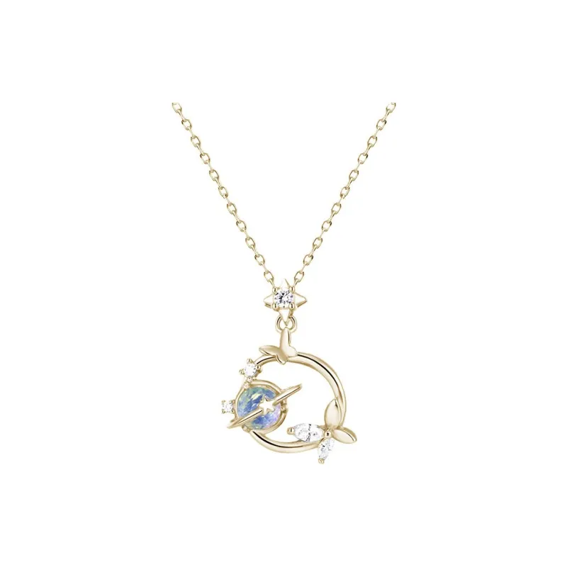 MOVER S999 Fine Silver Necklaces Women's-3