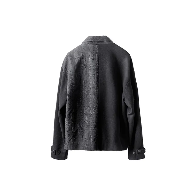 HUANXIANGZHE Jackets Coats Unisex Black-1