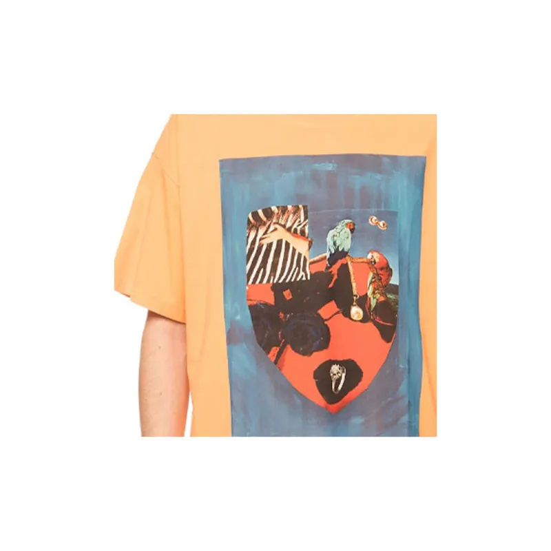 VERSACE JEANS COUTURE T Shirt Men's Orange-5