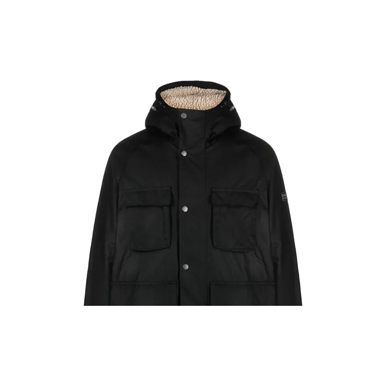 BARBOUR Tantallon Waxed Hooded Jacket-5