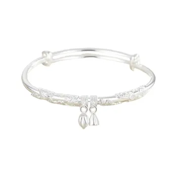 Yuanyanghuangjin 999 Fine Silver Sterling Silver Bracelets Women's