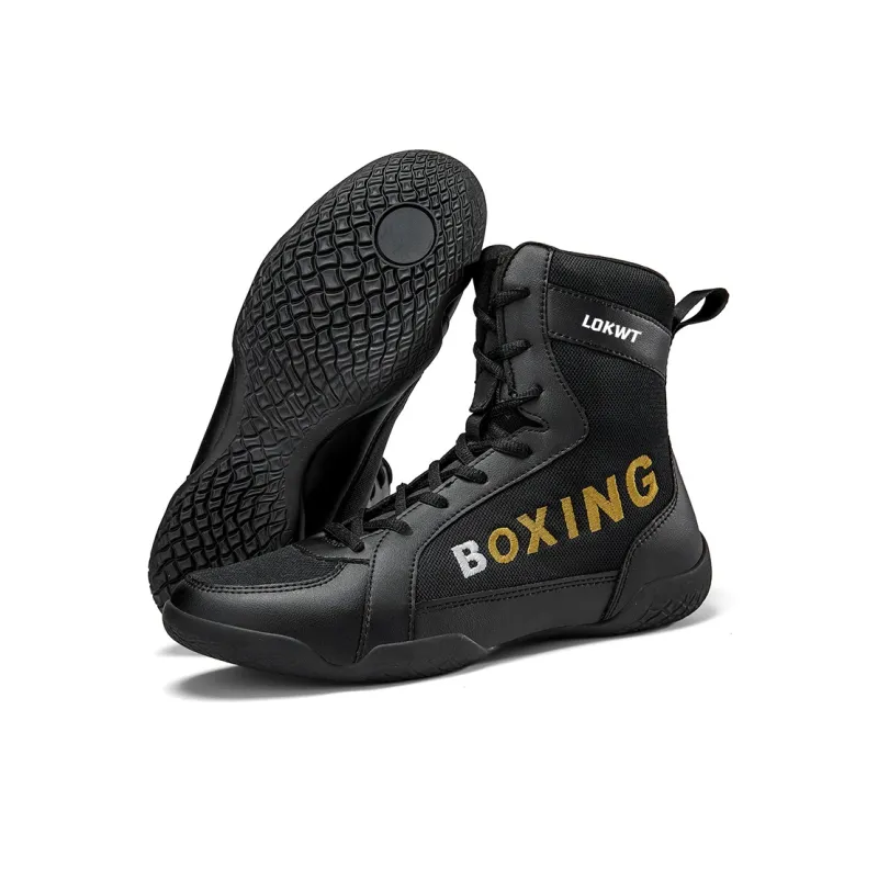LOKWT Anti-Slip And Wear-Resistant Coverage High-Top Training Shoes Men's-6