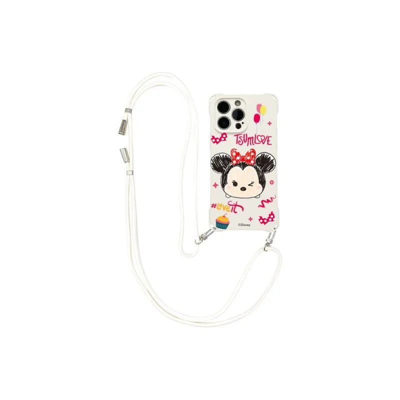 Disney Silicone Material Square Lanyard Backpack Style Phone Cases Compatible With Apple 16 Pro Max/Pro/Plus/15/14/13-2