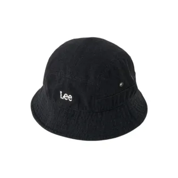 Lee Cotton Bucket Hats Unisex Black