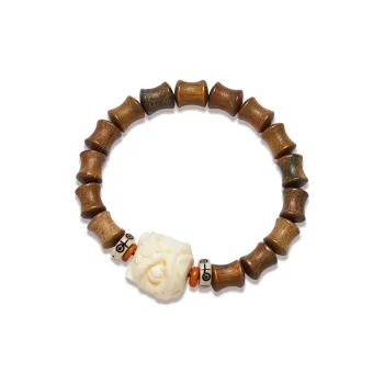 Gianina Green Sandalwood Wooden Bracelets Unisex