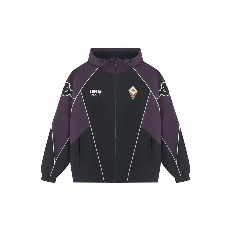 Kappa Windbreaker Jackets Men Midnight Blue+Necklace-1