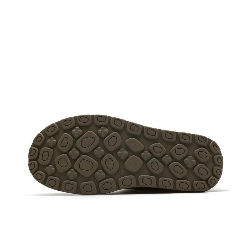CUCS Rubber Sole Stitching Abrasion Resistant Slip Resistant Wrap toe Slippers Men's-11
