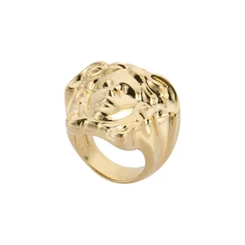 VERSACE Brass Rings Unisex Gold