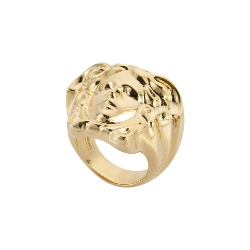 VERSACE Brass Rings Unisex Gold-0
