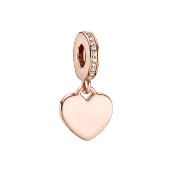 Pandora Copper Silver Alloy Pendants Unisex Gold