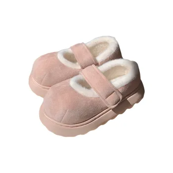 Thin Strips Cotton Slippers Women's, Pink