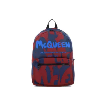 Alexander McQueen Nylon Backpack Men's Red
