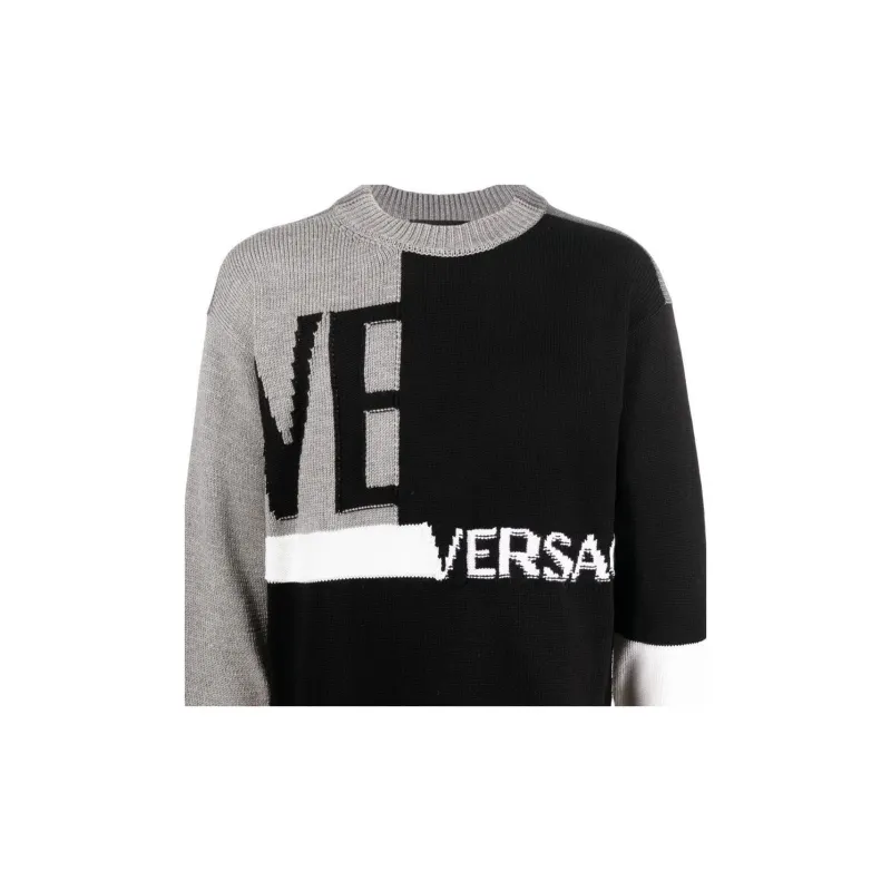 VERSACE Sweaters Men Black-5