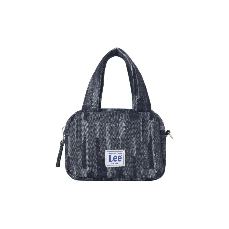 Lee Denim Bowling Bag, Handbag Mini Women's Black-0
