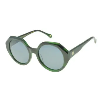 INES DE LA FRESSANGE Acetate Round Sunglasses Women's Green