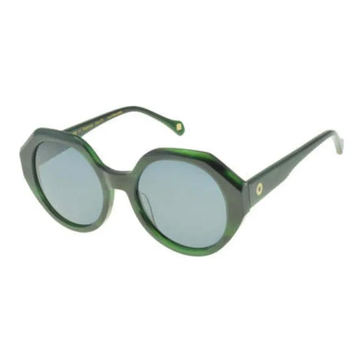 INES DE LA FRESSANGE Acetate Round Sunglasses Women's Green-0