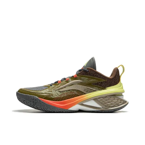 LiNing Air Raid 11 Cushioned Slip Resistant Lightweight Low Top Performance Basketball Shoes Men's Brown