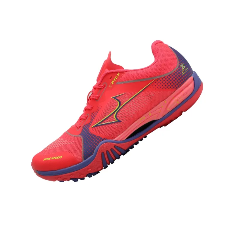 HEALTH Anti Slip Wear Resistant Low Top Full Length Carbon Plate Training Running Shoes Unisex Red-3