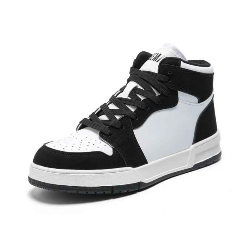 SEMIR Mid-Top Fashion Trend Color Blocking Casual Skateboard Shoes Men's-1