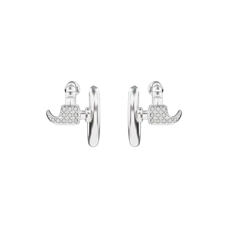 ICEGANG S925 Silver Stud Earrings Unisex-0