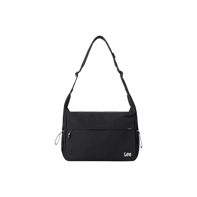 Lee Nylon Messenger Bag, Shoulder Bag, Crossbody Bag Regular Men's Black-0