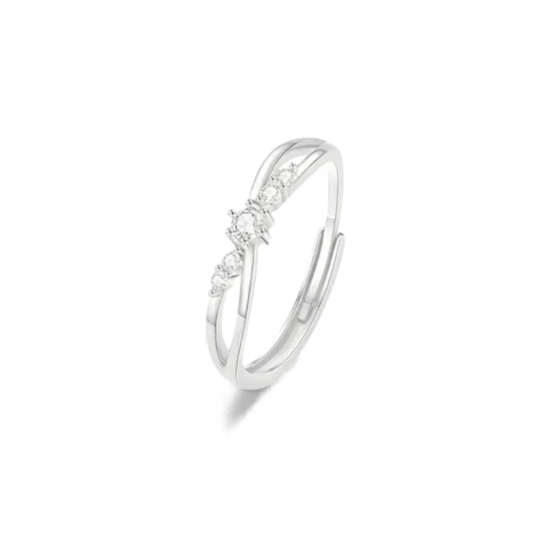 FORCHI Sterling Silver Rings Unisex Anniversary Birthday Gift-3