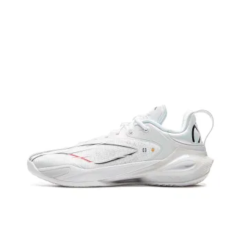LiNing Flash Strike 11 Supportive And Elastic Low Top Basketball Shoes Men's Standard White