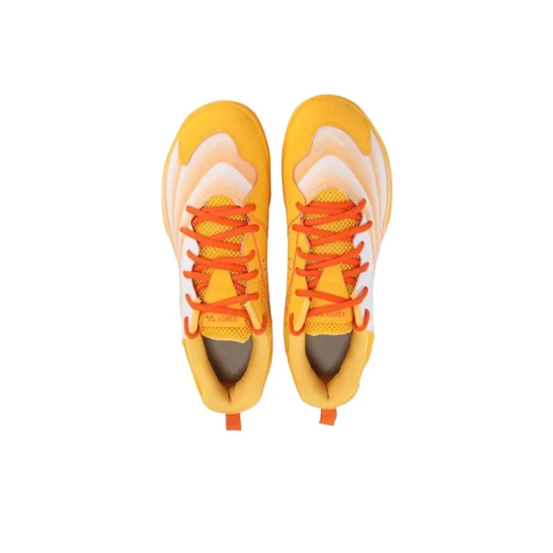YONEX Power Cushion Abrasion Resistant Low Top Badminton Shoes Unisex Yellow Orange-1