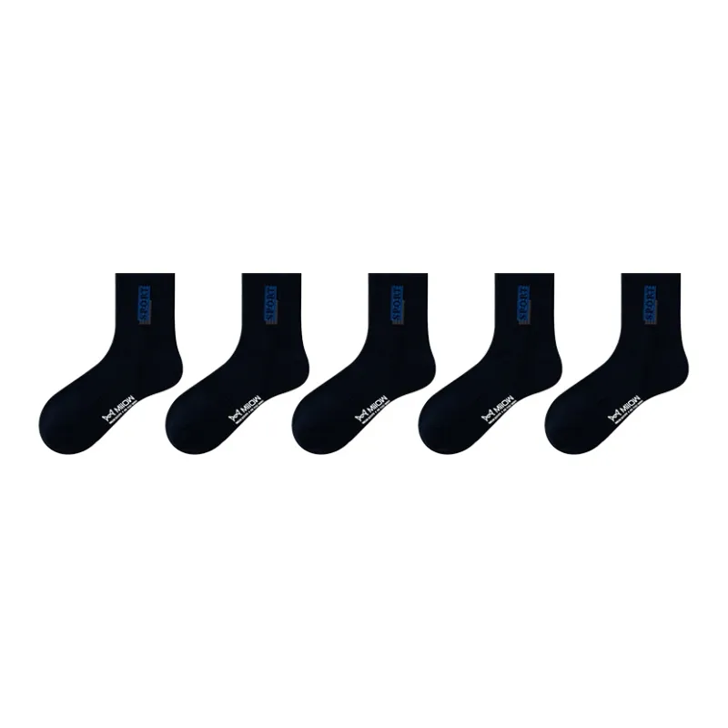 MIIOW Mid Calf Socks Men's 5 Pack-15