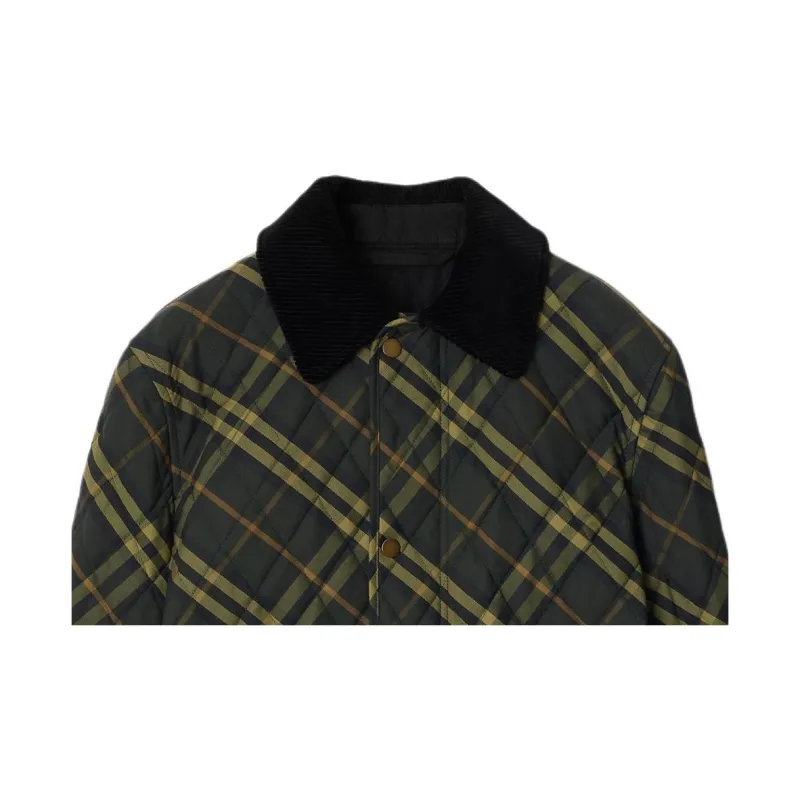 Burberry Check Printed Quilted Jacket-4