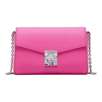 MCM Natural Leather Crossbody Bag, Shoulder Bag Women's Candy Pink