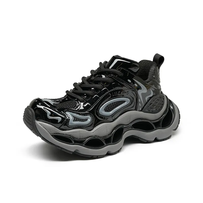 LEECAT STUDIO Coverage Height Increasing Abrasion Resistant Breathable Low Top Chunky Sneakers Unisex-2