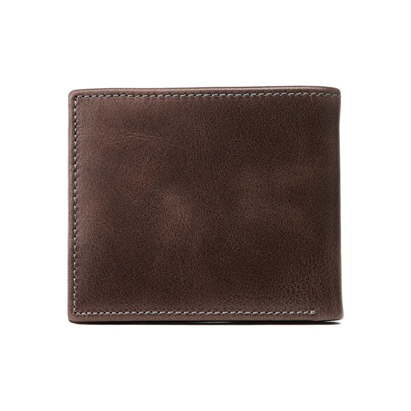 PIERRE CARDIN Top Grain Cow Leather Ticket Clip, Wallet Regular Men's Coffee-1