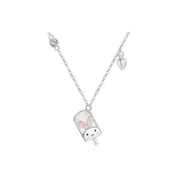 CHIEMOT S925 Silver Collarbone Chain Women's