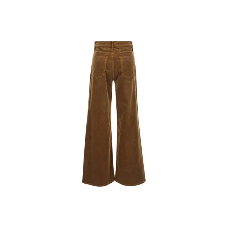 FRAME Le Slim Palazzo Corduroy Toast Pants-1