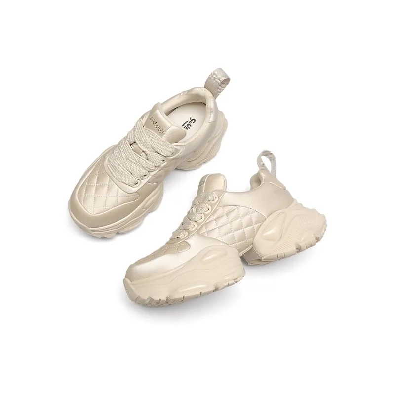 GOLDLION Slip Resistant Cushioning Low Top Chunky Sneakers Women's-8