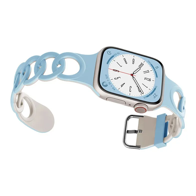 ZHENGGUANG Watch Band Apple Compatibility 38 49mm Silicone Material-19