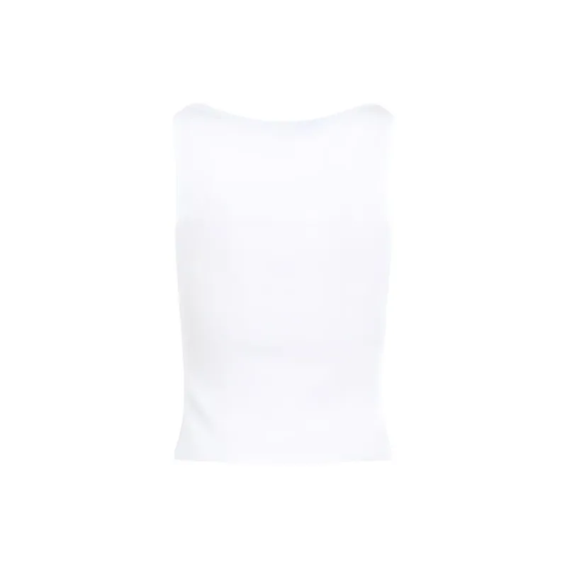 MIU MIU Sleeveless Ribbed Tank Top-1