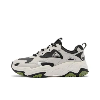 QIAODAN Anti-Slip Wear-Resistant Low-Top Trail Running Running Shoes Women's Ash Black Beige