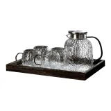 Bark Pattern Teapot 1800ml+Bark Pattern Cup 380ml X 4+Crabapple Tray