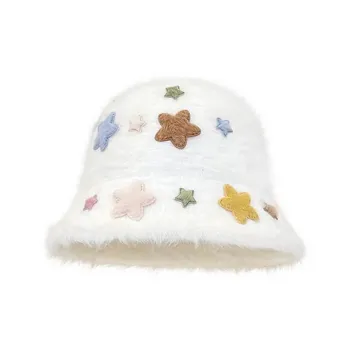 Yalu Preferred Polyester Bucket Hats Women's White