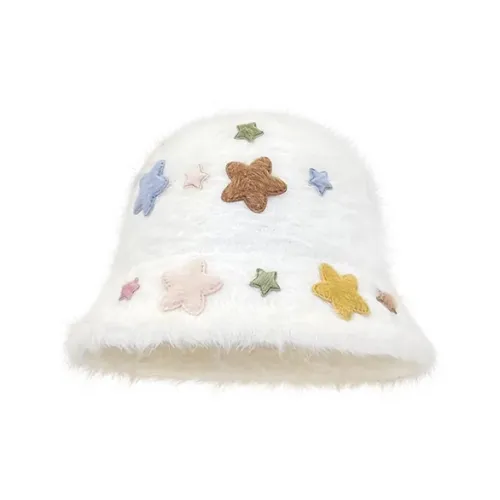 Yalu Preferred Polyester Bucket Hats Women's White