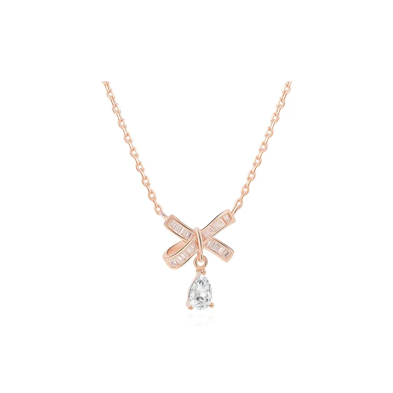 CLARKIA FLOWER S925 Silver Necklaces Women's-0