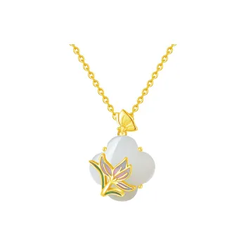 FUSSEM Hetian Jade Necklaces White Jade Unisex