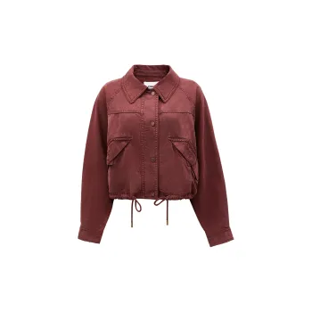 ONLY Cropped Coats Women's E16 Chocolates Dark Brown