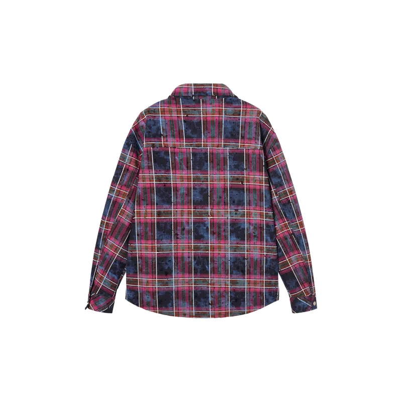 Mmlg Shirt Unisex Tie Dye Purple Plaid-1