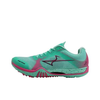 HEALTH Anti Slip Wear Resistant Low Top Carbon Plate Casual Running Shoes Unisex Green Pink