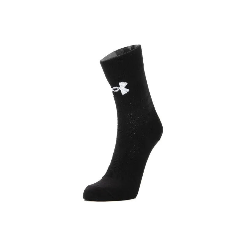 Under Armour Mid Calf Socks Unisex 9 Double Loads Black-6