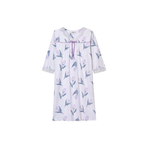 DAERLI Nightgown Women's Pink Purple
